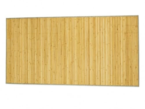 HERSIG - Alfombra Bambu - Alfombra Bambú Antideslizante para Interior y Exterior – Alfombras de Bambu Natural Tipo Tatami Japonés para Dormitorio, Terraza y Salón Alfombra Rectangular - 90 x 180 cm