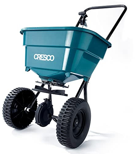 CRESCO CR10SW Winter-Grade Salt & Grit Spreader | Robust Rod Linkage & Durable Gears | Pathway Care | Precision Spread Control | High-Capacity Hopper