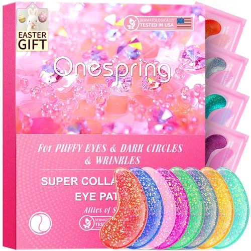 Under Eye Patches (24 Pairs) - Eye Masks for Wrinkles, Puffy Eyes, Dark Circles, Eye Bags, Under Eye Mask for Refreshing, Revitalizing, Mothers Day Gifts for Mom, Birthday Gift for Teenage Girls