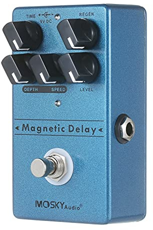 Pedal de retardo, pedal de efecto de eco retardado, pedal de efectos de guitarra