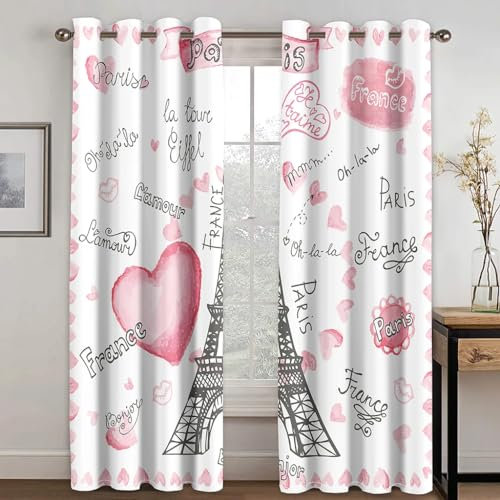 SJSXWQN Vorhang Londoner Kulturelles Graffiti Gardinen mit Ösen Vorhang Blickdicht Thermo Verdunklungsvorhänge Schiebegardinen für Schlafzimmer Wohnzimmer H 260 x B 140 cm 2er Set