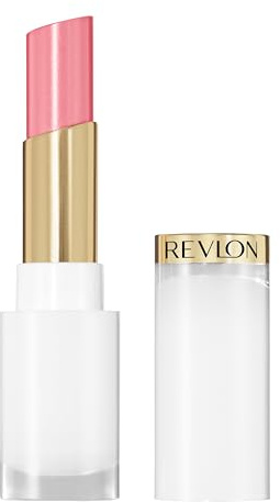 Revlon Super Lustrous Glass Shine Balm, Hydrating Lip Balm with Hyaluronic Acid & Aloe, Sheer Glassy Shine, Pink Flip