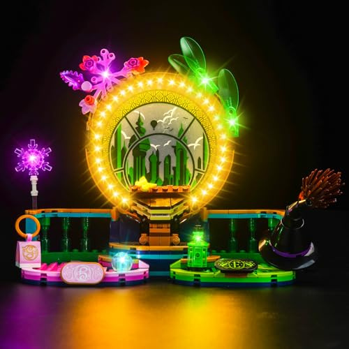 LocoLee Led Light Set Compatible with Lego Elphaba & Glinda Figures Led Decoration Lighting Kit Compatible with Lego 75682 Building Blocks Model,Only Lights Set,No Model