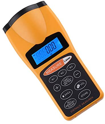 Q07C Laser Entfernungsmesser – LCD Hintergrundbeleuchtung, Lasermessgerät für präzise Distanzmessung, 0,5-1CC Ultraschall-Abstandmesser
