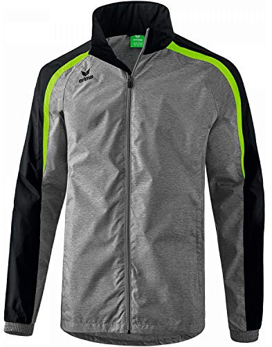 ERIMA Kinder Allwetterjacke Allwetterjacke, grau melange/schwarz/green gecko, 152, 1051808
