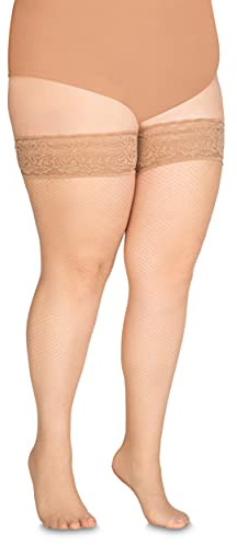 Annes styling Calze Rete Medias de rejilla para sujetar encaje de silicona Calcetines de nailon con diamantes altos