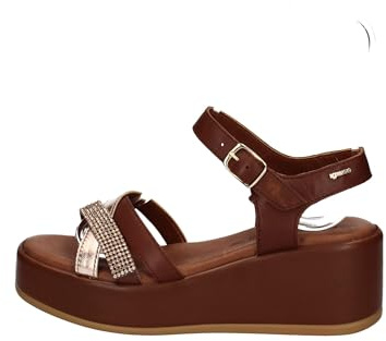 IGI&CO Donna Engy, Sandali con zeppa Donna, Marrone (Ch Cipr), 37 EU