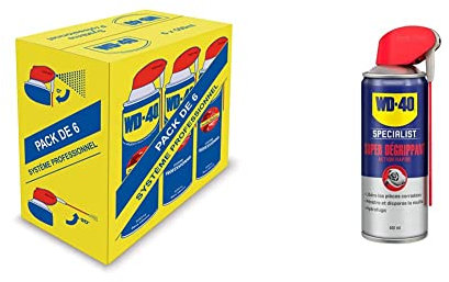 WD-40 • Produit Multifonction • Spray Double Position • Sans Silicone & Specialist • Super Dégrippant • Spray Double Position • Efficacité Immédiate • Dégrippe Rapidement et Facilement
