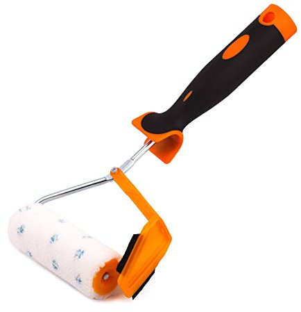 Mivos Beschneideroller 10 cm - Linien-Roller für Schnelles und Sauberes Beschneiden von Kanten - Farbtrenn-Roller mit Zweikomponenten-Griff