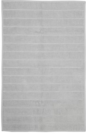 Jean & Len Badematte rutschfest, aus 100% Baumwolle, mit Antirutschbeschichtung auf der Unterseite, Waschmaschinen & Trockner geeignet, schnelltrocknend, Badvorleger 50x70 cm