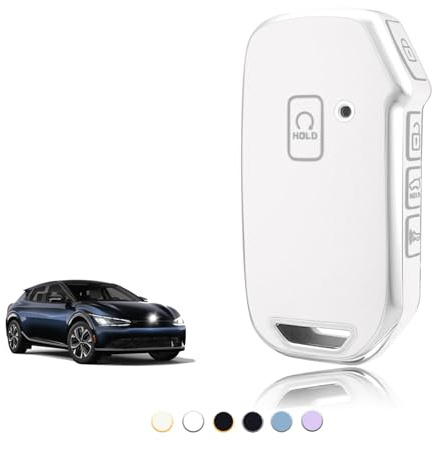 TOOMUME TPU-nyckelfodral, nyckelfodral passar för Kia EV6 K5 Sportage NQ5 QL Sorento MQ4 Niro SG2 Ceed CD Stinger Soul Rio Cerato Forte, nyckelskydd Bilnyckelfodral Fjärrkontroll - Smart Key