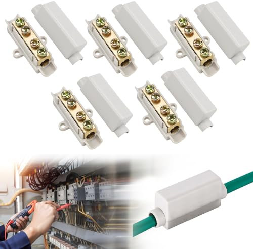 6 connecteurs de câbles, bornier pour 2,5-16 mm² – bornes électriques, bornes à vis, bornier, borne de connexion, borne de dérivation, bornes en série, connecteurs bout à bout (1000 V, 100 A)