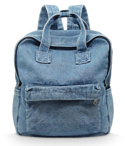Mochila Boziee para mujer de denim, mochila urbana, mochilas, mochilas de mano, mochilas para niños para la escuela, de viaje, para el trabajo, para mujer, niñas, adolescentes, unisex, bolso de jeans