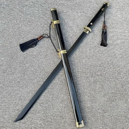 HJHUUA Spade Katana in Legno,bokken Fatto a Mano,Spada di bambù Dritta,Oggetti di Scena Cosplay,Pratica di Arti Marziali,104 cm,Vari Stili