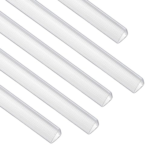 PATIKIL 50Pz Barras Encuadernación, Barras Encuadernación Deslizantes 10x10mm Capacidad Para 70 Hojas Tamaño A4 Cubiertas Para Informes Presentaciones Estudios Oficina, Transparente Blanco