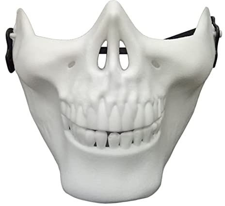 Hperu Halloween-mask dödskalle skelett mask fullt ansiktsskydd för cosplay maskerad fest halloween maskeradfest – heltäckande ansiktsskydd, skallskelett