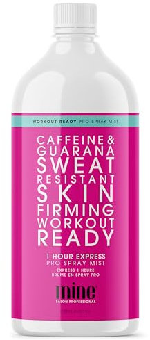 MINETAN BODY.SKIN Profi-Sprühbräune Von - Workout Ready Sprühbräune - 1 Stunde Expressbräuner - Der Schweißresistente Selbstbräuner, 1 l - Sprühbräunungslösung