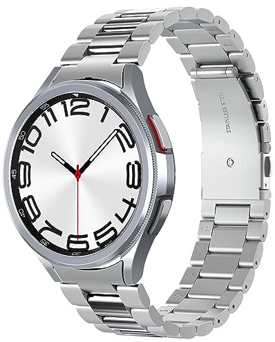 Spigen Modern Fit 316L Armband Kompatibel mit Samsung Galaxy Watch 6 Classic 47mm 2023 - Silber