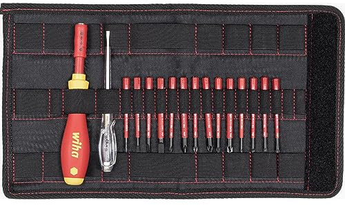 Wiha SlimVario Screwdriver Set 16 Pieces with Interchangeable VDE