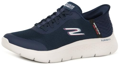 Skechers Men's Go Walk Flex Hands Up Hands Free Slip-Ins Sneaker, Navy 10 X-Wide