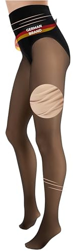 TONEST Collant effect transparent 80DEN - Collant Chaud Femme - Hiver - Polaire Sculptant Ventre plat - OekoTex 100-1100-TS (M)
