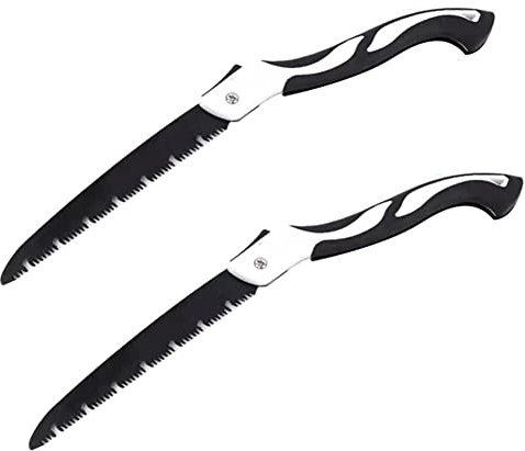 Rensimote 24.8 Inch Folding Pruning Saw, Single-Hand Use, Curved Blade, Cuts Branches Up to 11.8 Inch Diameter