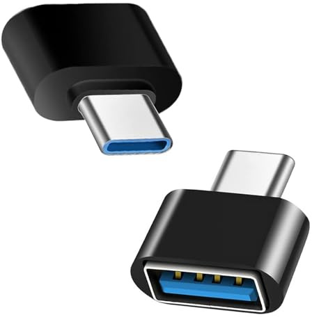 SHUXIA 2PCS USB C to USB Adapter,USB Type-C to USB-A Adapter High-Speed Data Transfer Adapter,usb to usb c adapterCompatible with MacBook Pro,Type-C Phones/Tablets, Other USB Type-C Devices