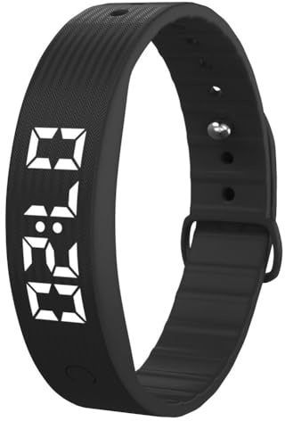 Umllpet vibrationsväckarklocka, armband, kan ställa in 8 väckarklockor, tyst vibrationsklocka, vibrationsklocka, vibrationslarm, påminnelse, potträningsklocka, dricka påminnelse, pillerpåminnelser