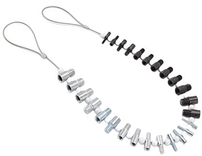 Comprobador de roscas de tuercas y pernos,26 calibres macho hembra,14 pulgadas y12 métricos