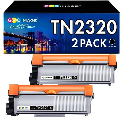 GPC IMAGE TN2320 TN-2320 Kompatibel für Brother TN 2320 TN2310 TN-2310 Toner für Brother MFC L2700DW L2700DN L2720DW L2740DW DCP-L2520DW L2540DN L2560DW HL-L2340DW L2360DN L2300D L2365DW (2er-Pack)