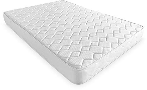 Duérmete Online Colchón Viscoelástico Sena Reversible, Firme y Confortable, Firmeza Media-Alta, Cara Invierno/Verano, Blanco, 90x190 (COLCHONSENA005)