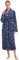 Vislivin Fluffy Bathrobe for Women Soft Fleece Dressing Gown Ladies Warm Loungewear Robe Dots-M