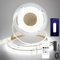 FUIQI ruban led cob,Blanc Froid 6000K bande led 5m,24V bandeau led,320LED/M,Largeur 8mm CRI90+,leds pour chambre Dimmable avec Telecommande et Alimentation,Bande LED Cuisine Décorer