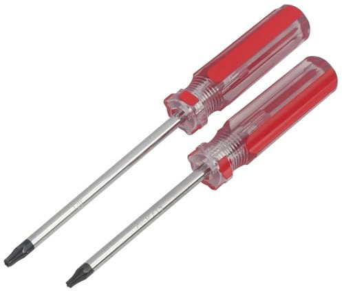 Generic Juego de destornilladores Torx de seguridad T15H y T20H con agujero, agarre antideslizante para reparación de bricolaje