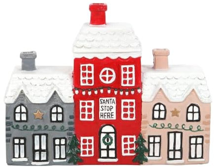 TocaFeank Brûleur d'encens de Cabine, brûleur d'encens de Noël | Porte-encens Maison en résine - Brûleur d’encens en résine Red House, brûleur d’encens de cabane en rondins, décor de Maison Mignon de