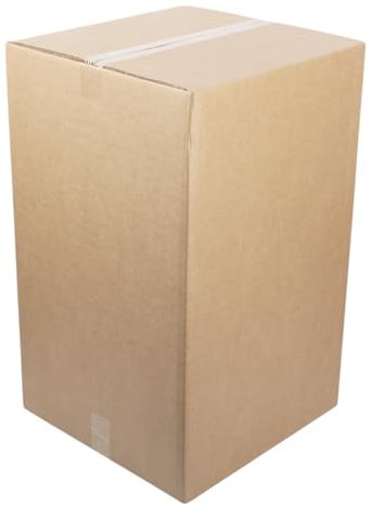 Extra Large Tall Double Wall Strong Cardboard Boxes. 42.5x41x65.5cm, 105 Litres Heavy Duty Storage Packing Boxes. Shipping Corrugated Box.