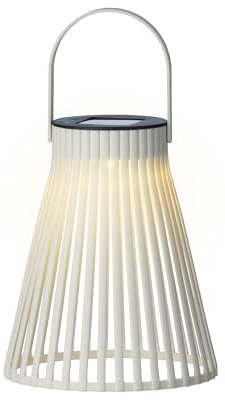 Lumineo Lampada solare da giardino, 14 x 18 cm, in plastica, lampada solare a LED per giardino, balcone, lampada a sospensione da esterno, lampada solare per esterni, decorazione da giardino, balcone,