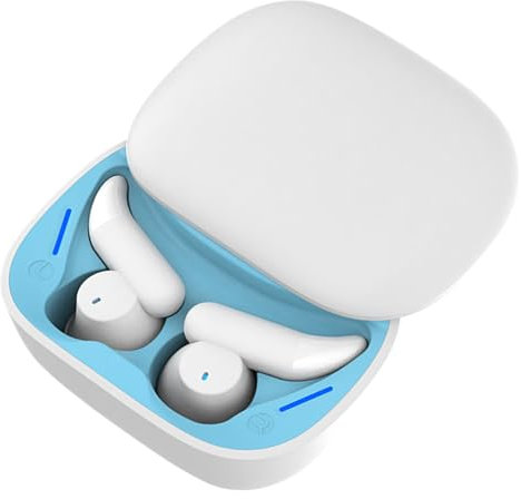 Iouyjiu Wireless Sleep Earbuds, Silicone Sleep Headphones, Quiet Sleeping Earbuds with Comfortable and Lightweight Design for Travel, Or Nighttime Relaxation, 1 Piece