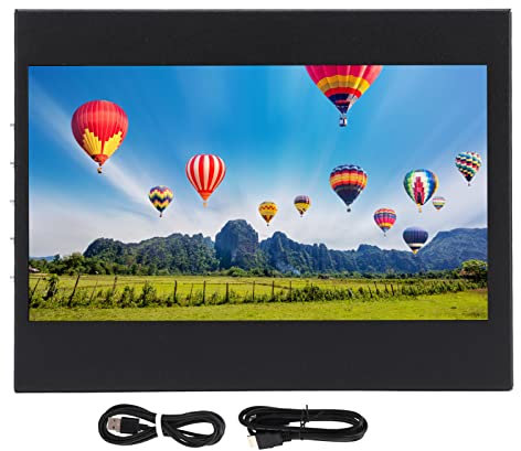 Bognajin 7 Inch Capacitive Touch Screen Monitor, Portable HD Display with Input Interface, Support HD Multimedia, Wall Mountable, Built in Dual Speakers