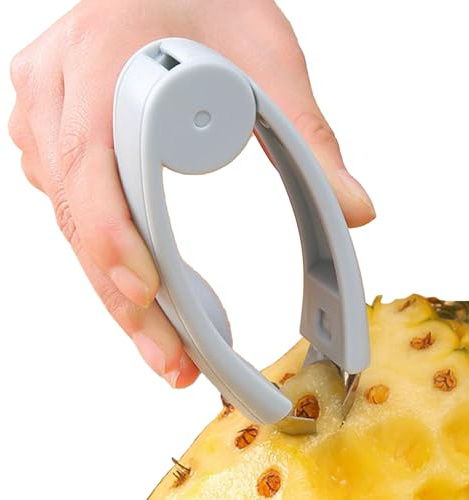 Hozaenwa Quitaojos de Piña | Cortador Quitapuntas De Piña De Acero Inoxidable,Utensilio De Cocina Con Mango Ergonómico Para Fruta Verdura Patata Tomate Pimiento Cereza