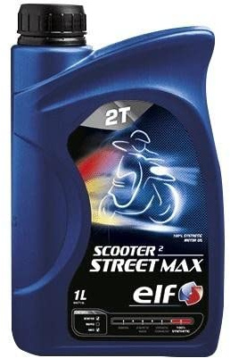 ELF 194967 SCOOTER 2 STREET MAX Motorrad 2-Takt-Hochleistungs-Motorenöl PREMIUM MOTORÖL 2T Spitzenprodukt vollsynthetisch API TC JASO FD ISO L-EGD 1 Liter (1)