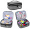 Luxja Double-Layer Sewing Supplies Organiser, Sewing Accessories Organiser for Needles, Thread, Scissors, Measuring Tape and Other Sewing Tools (Bag Only), Grey
