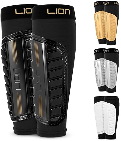 Soccer Shin Guards for Kids & Adults – Flexible Sleeve Style Shin Pads with Lightweight Protection – Youth & Adult Soccer Protective Gear for Boys, Girls, Men & Women (Black, Kids)