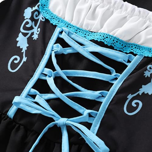 Disfraz de alemán para niños, disfraz de niña alemana,Vestido de Halloween para niños Vestido de Oktoberfest para niñas - Disfraz de Oktoberfest para niños, traje tradicional tirolés para carnaval, di