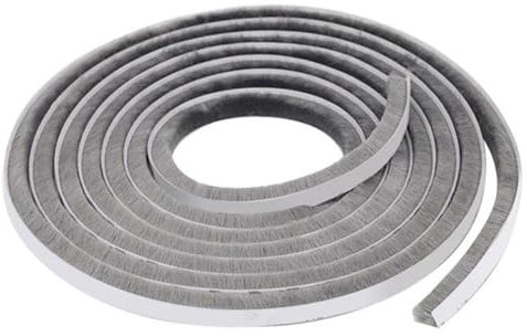 10 M Dichtungsband Selbstklebend 9 mm (B) x 15 m m (T),Bürstendichtung Windschutz Insektenschutz Schalldichte,Türdichtung für Fenster/Schiebetür/Bürstendichtung/Rolladen