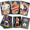 Football Stars Sammelkarten Set, 55 Premium Karten mit Legenden und Top-Spielern, Gold-, Silber- und Schwarz-Edition (schwarz)
