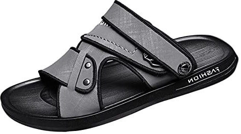 Générique Sandale Homme Chaussure Orthopédique Homme Sandales En Cuir Chaussures De Plage Mules Sandales De Plage Légères Chaussure Orthopédiques Été