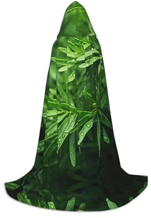 PHAYAH Cape à capuche avec motif bois de cèdre, costume d'Halloween pour cosplay, bal masqué, robe pour femme et homme