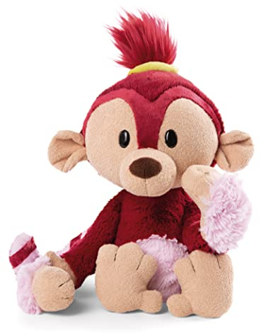NICI Kuscheltier Affe Tuula 25 cm – Stofftier aus weichem Plüsch, liebenswertes Plüschtier zum Kuscheln und Spielen, für Kinder & Erwachsene, 48956, tolle Geschenkidee, rot