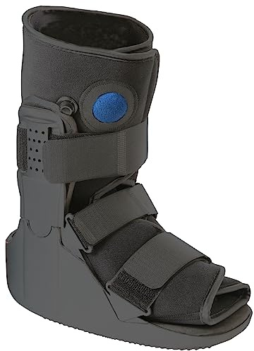 Foot Fracture Walking Boot with Manual Inflation, Ankle Support Moon Boot for Acute Ankle Sprains, Foot Achilles Tendon Surgery, Broken Toe Foot, Post Op Care (Medium UK Shoe Size 6-8.5)
